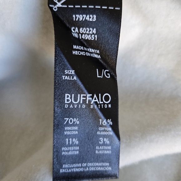 Buffalo David Bitton NWT Women's Sz L Super Soft Stretch Fleece Pullover Hoodie - Picture 8 of 16